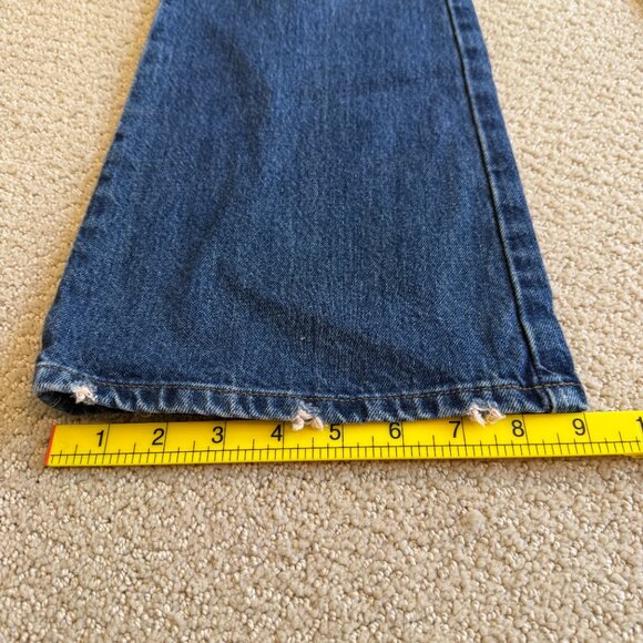 Mavi Jean Y2K 136 Molly Flare Low Rise Zip Fly Rigid Boho Medium Wash Size 29 - Picture 10 of 13